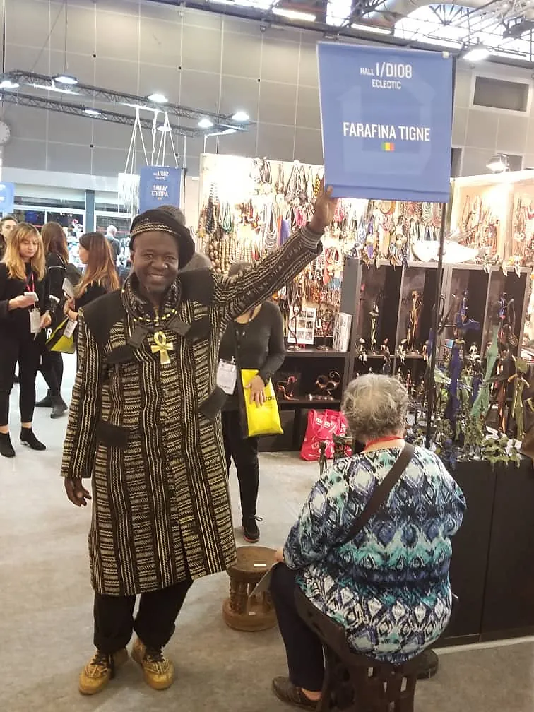 Signalétique du stand Farafina Tignè